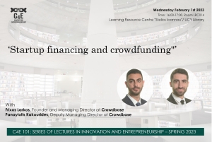[01 Feb] &quot;Startup financing and crowdfunding&quot;