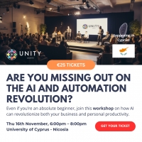 Successful AI & Business Automation Workshop at the University of Cyprus