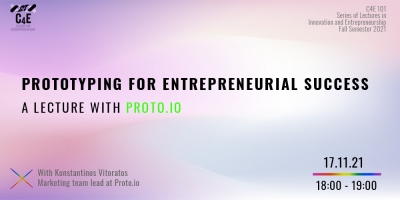 Prototyping for entrepreneurial success - a lecture with proto.io
