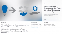 2nd Innovation & Entrepreneurship Forum: The Workshop: Embarking in a University Venture Journey