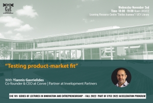 [02 Nov] “Testing product-market fit”